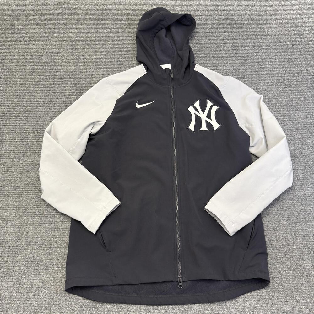 New York Yankees Hoodie Mens Large Nike Baseball Authentic Collection Jacket